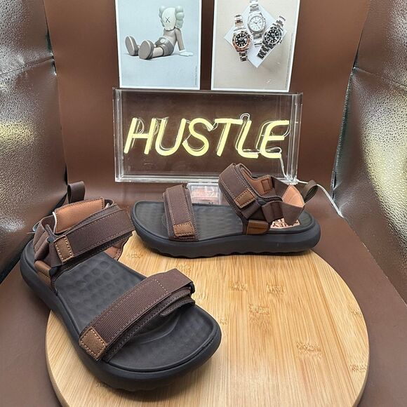 Hey Dude Carson Sport mode Sandal Brown/Brown Men’s Sz 7 main image 8